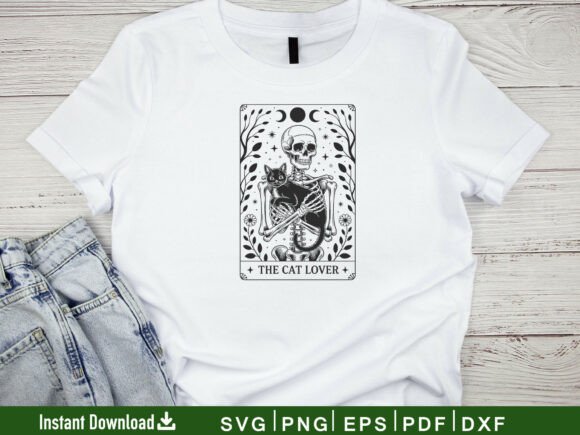 Cat Mom Tarot Card SVG: Graphics for Crafts
