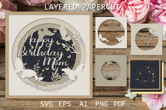 Layered Mom Card SVG: Crafts & Graphics Review