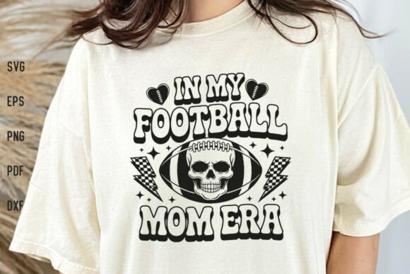 Retro Football Mom SVG for Crafts and Graphics