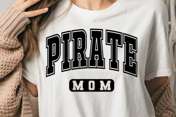 Retro Pirate Mom Coquette SVG for Crafts and Graphics